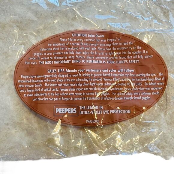 5/$25💜 California Tan Peepers Tanning Goggles - 1 Pair - Picture 10 of 10